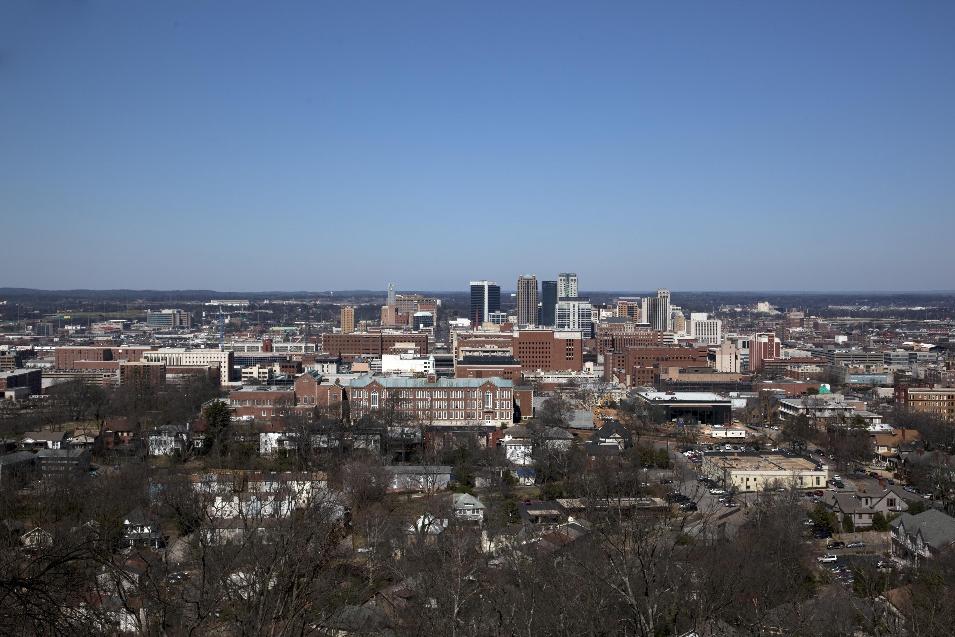 The downtown Birmingham, Alabama skyline