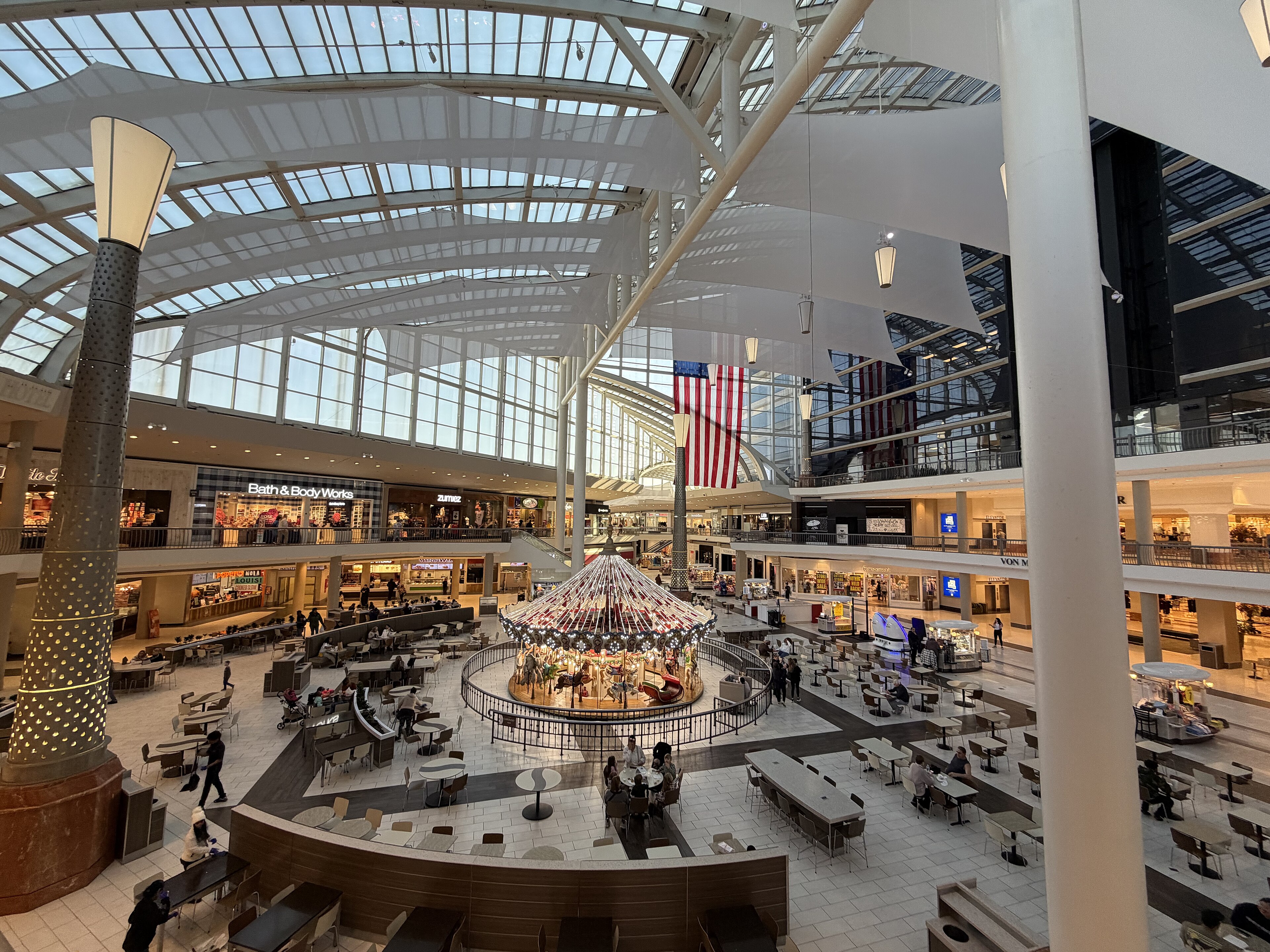 The atrium of the Riverchase Galleria in Hoover, Alabama